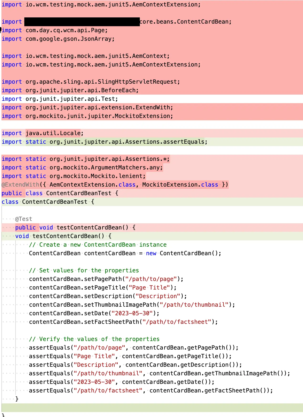 Removed not needed AemContext object and AemContextExtension